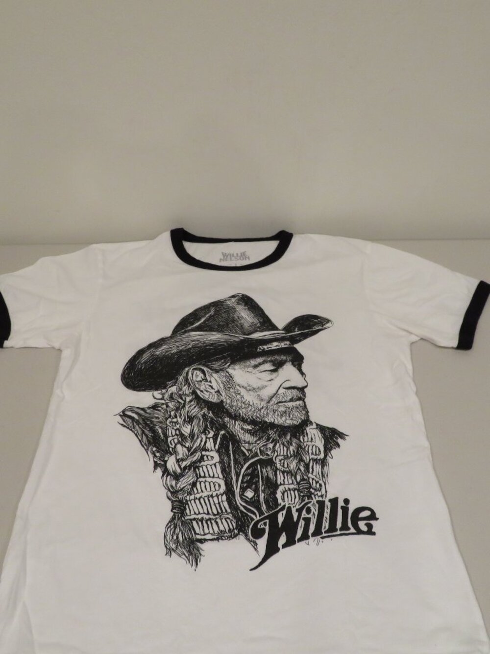 Willie Nelson White Graphic T-Shirt S